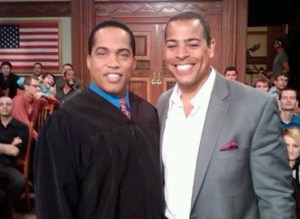 Judge Kevin Ross and KTLA News Anchor Chris Schauble